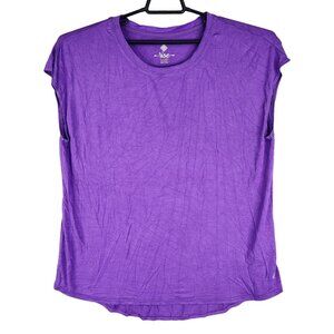 Womens LulaRoe Purple Rise Active Shirt Sleeveless Crew Neck Rayon Stretch XL